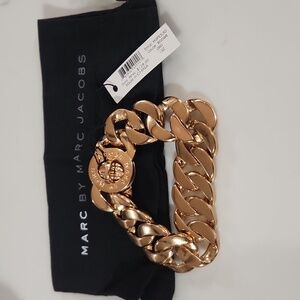 Marc Jacobs Gold Chunky Chain Bracelet